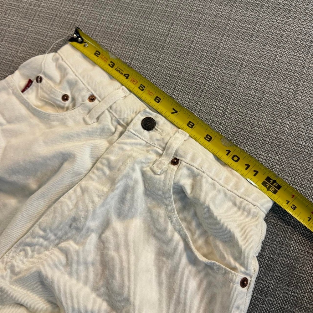 Lei Y2K White denim high waisted shorts. - Picture 4 of 7